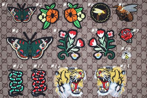 gucci patches tiger|Gucci embroidery patch.